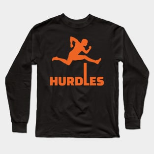 HURDLES orange Long Sleeve T-Shirt